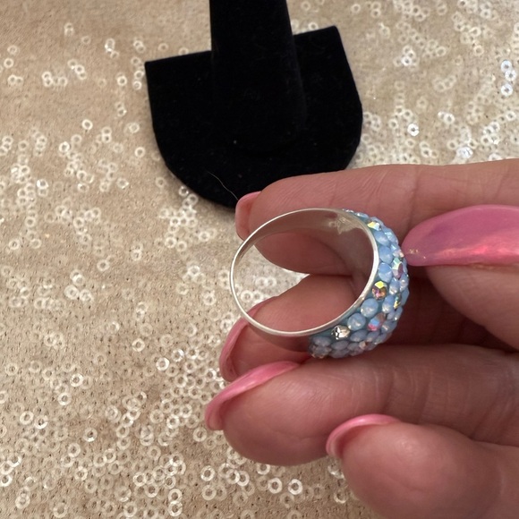 NWT Gorgeous Austrian Crystal / 925 Silver Size 6.5 ring from Mosaico - Picture 9 of 11